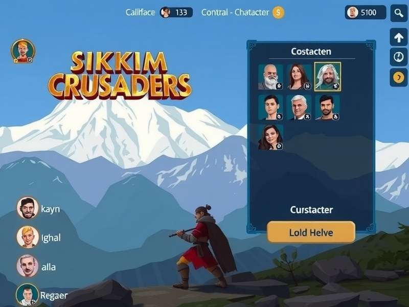 Sikkim Crusaders character customization screen